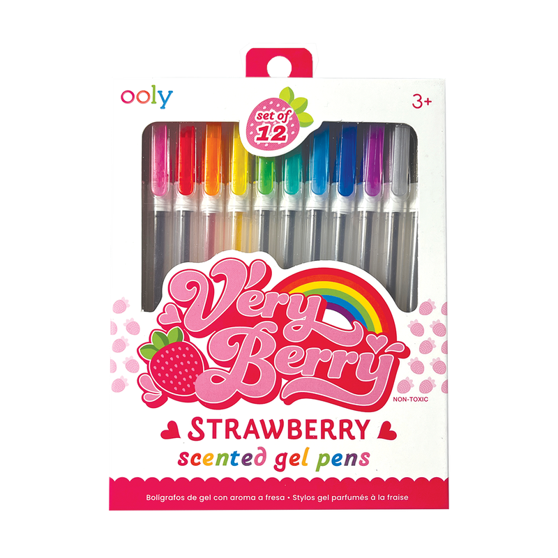 Very Berry Strawberry Scented Gel Pens | Ooly - Oscar & Libby's