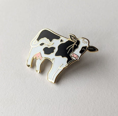 Holstein Cow Enamel Pin | Crystal Driedger Art - Oscar & Libby's