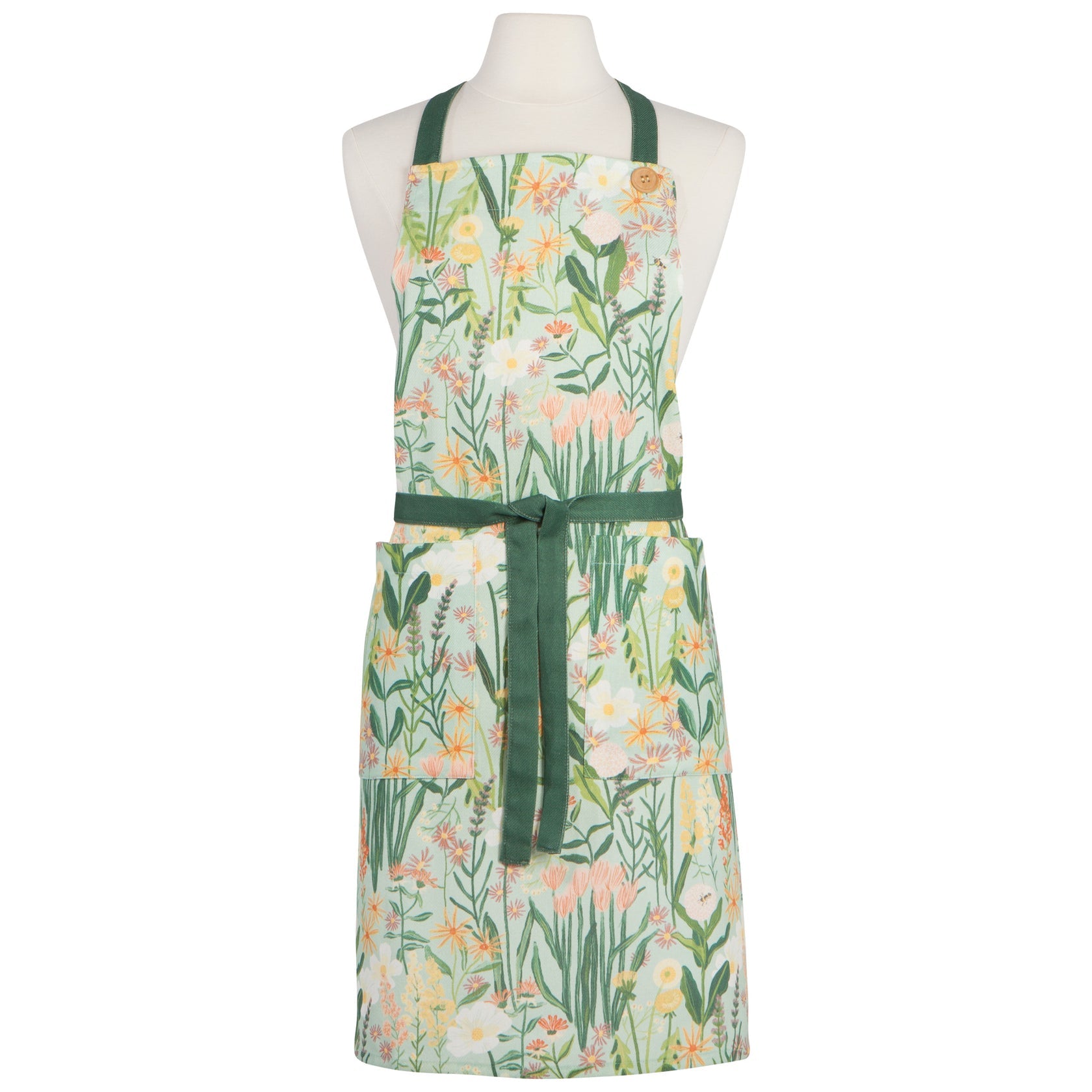 Bees & Blooms Spruce Apron | Now Designs