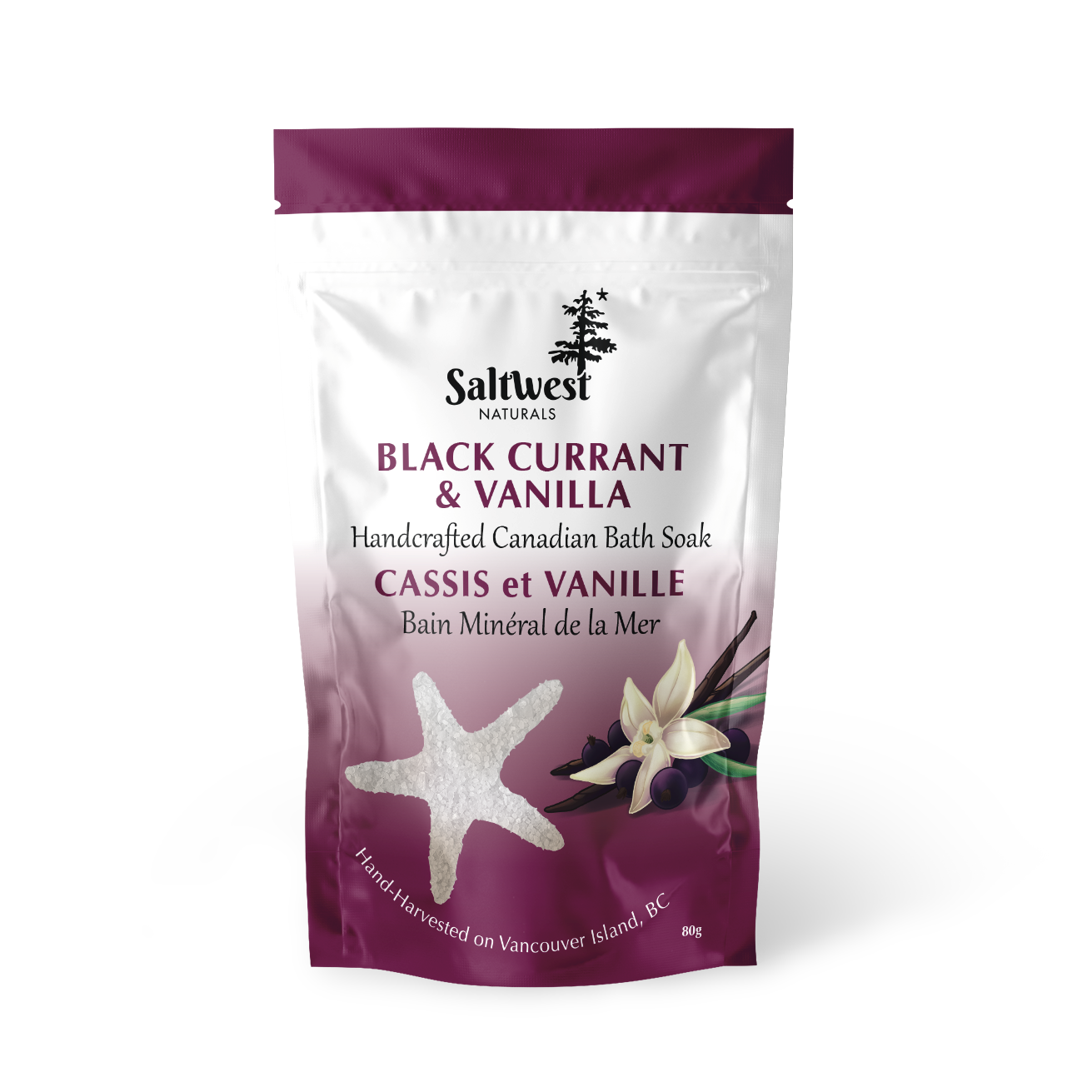 Saltwest | Black Currant & Vanilla Bath Soak - Oscar & Libby's