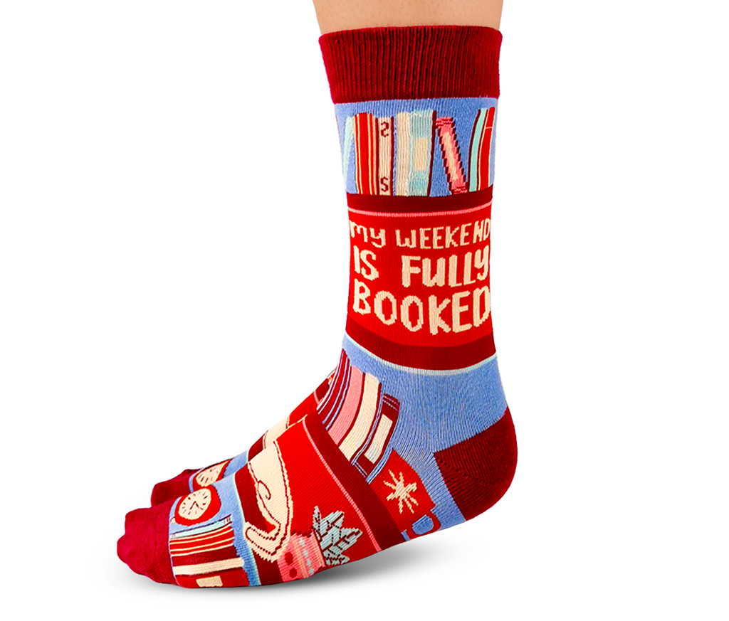 Uptown Sox | Women's Crew | Weekend Is Fully Booked - Oscar & Libby's