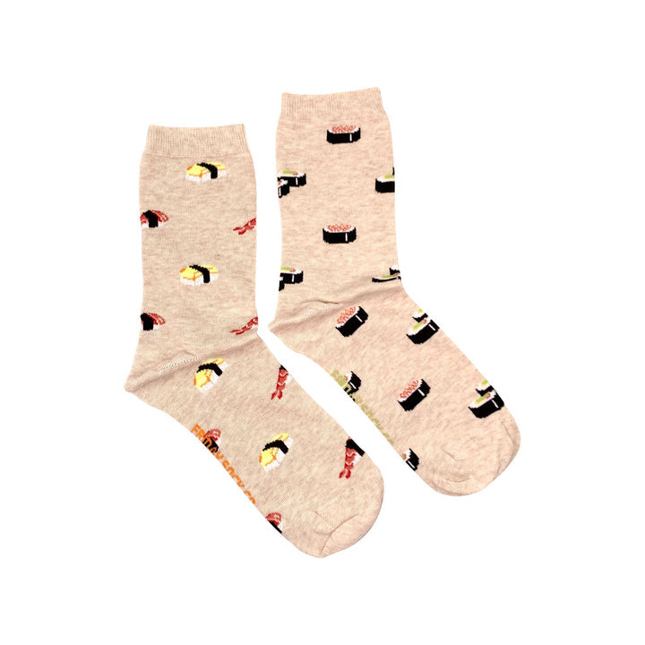 Friday Sock Co. |  Women's Socks | Beige Sushi
