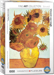 Eurographics | Twelve Sunflowers by Vincent Van Gogh 1000 piece puzzle Eurographics - Oscar & Libby's