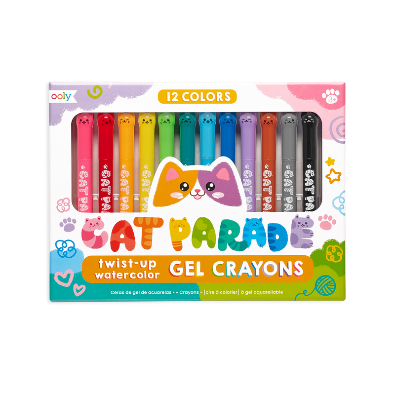 Cat Parade Twist Up Gel Crayons | Ooly - Oscar & Libby's