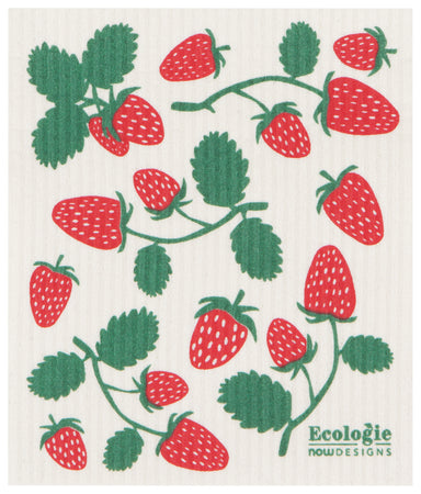 Strawberries Swedish Sponge Cloth | Danica Danica - Oscar & Libby's