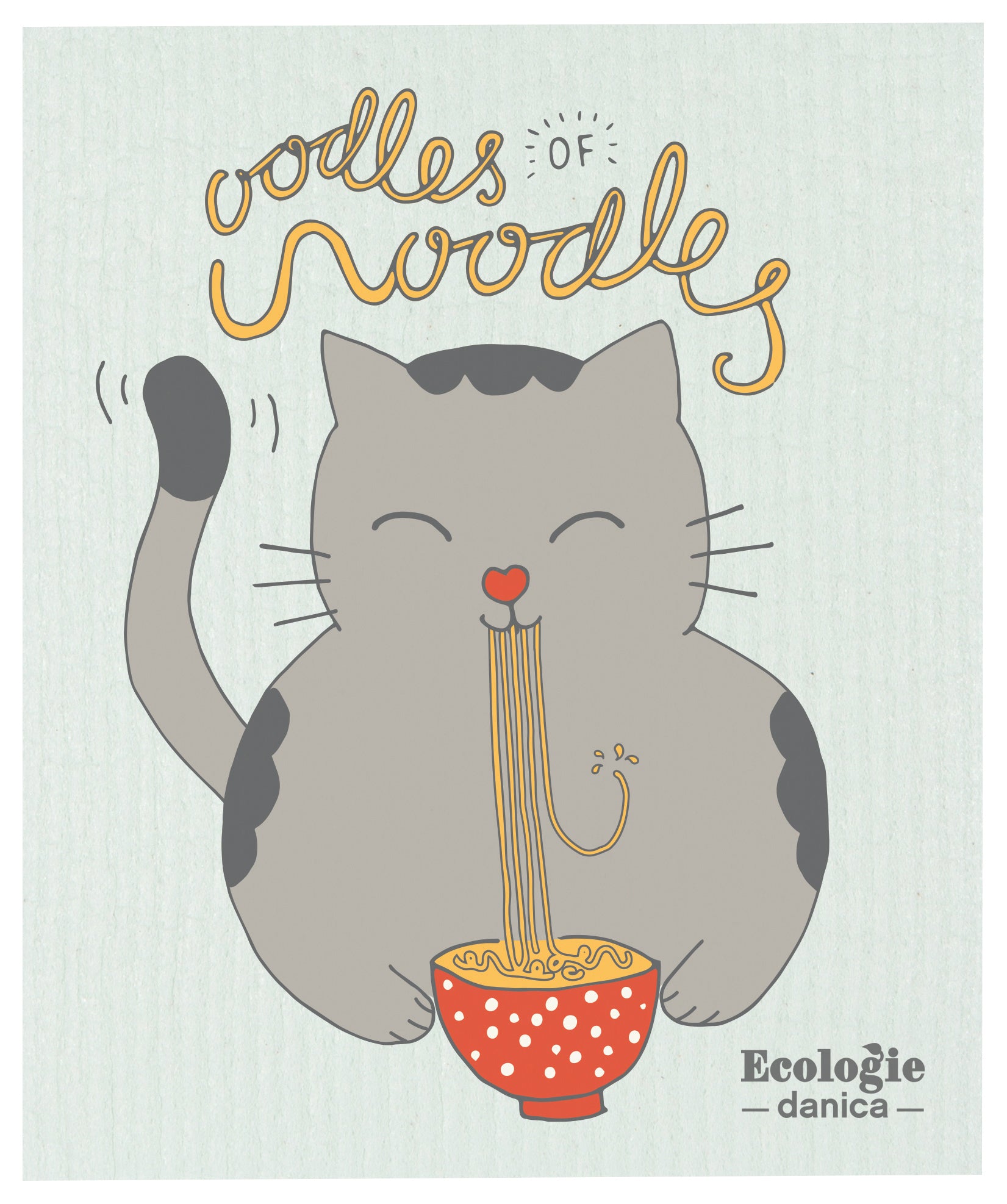 Oodles Of Noodles Swedish Sponge Cloth | Danica Danica - Oscar & Libby's