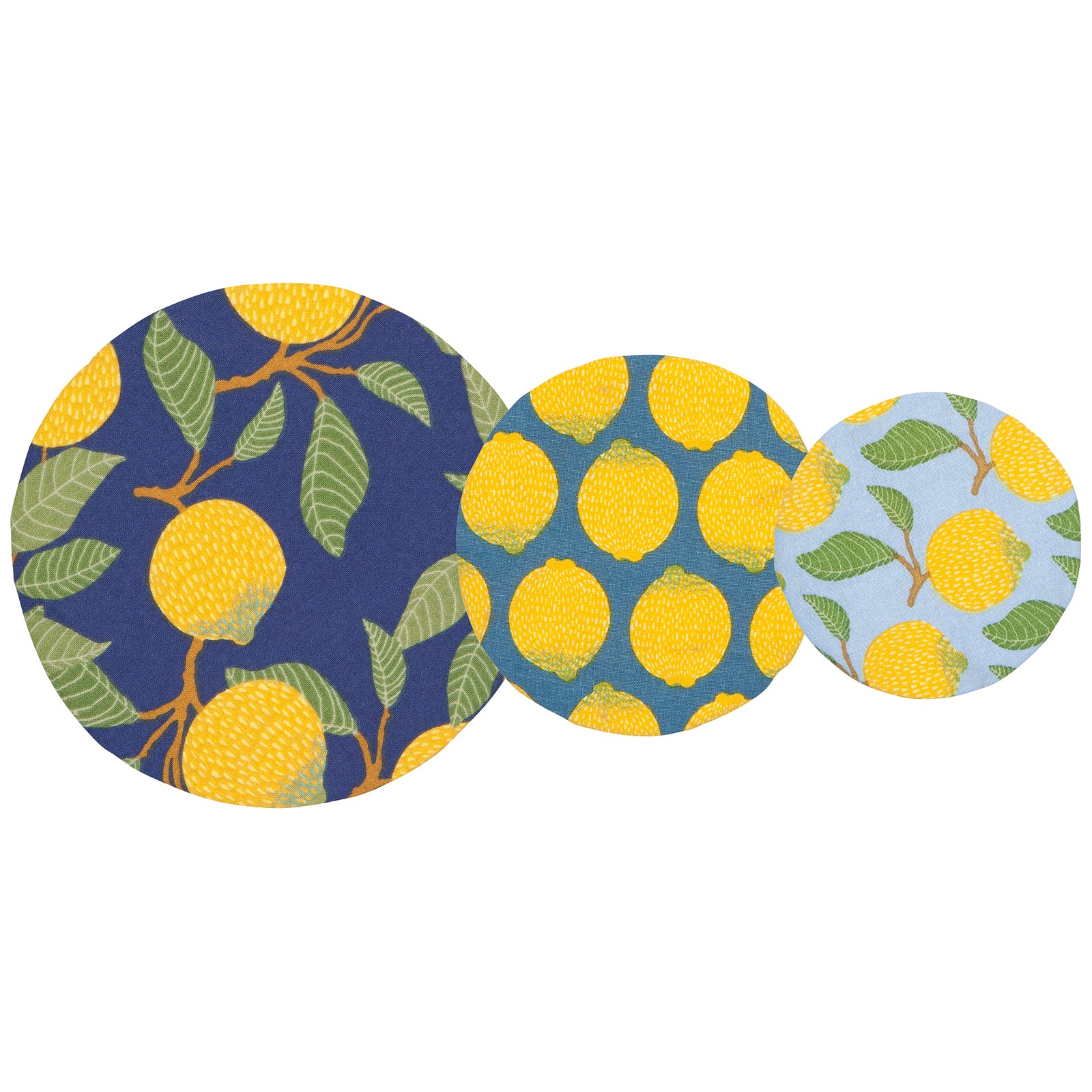 Bowl Covers Mini: Set of Three - Lemons Danica - Oscar & Libby's