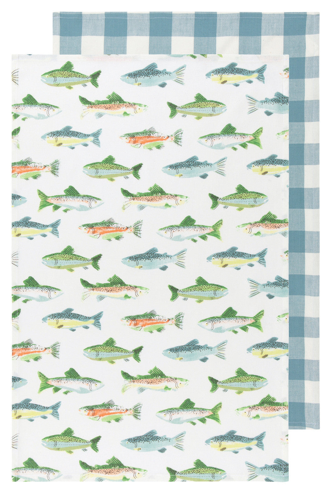 Gone Fishin Dish Towels Set of 2 | Now Designs Danica - Oscar & Libby's