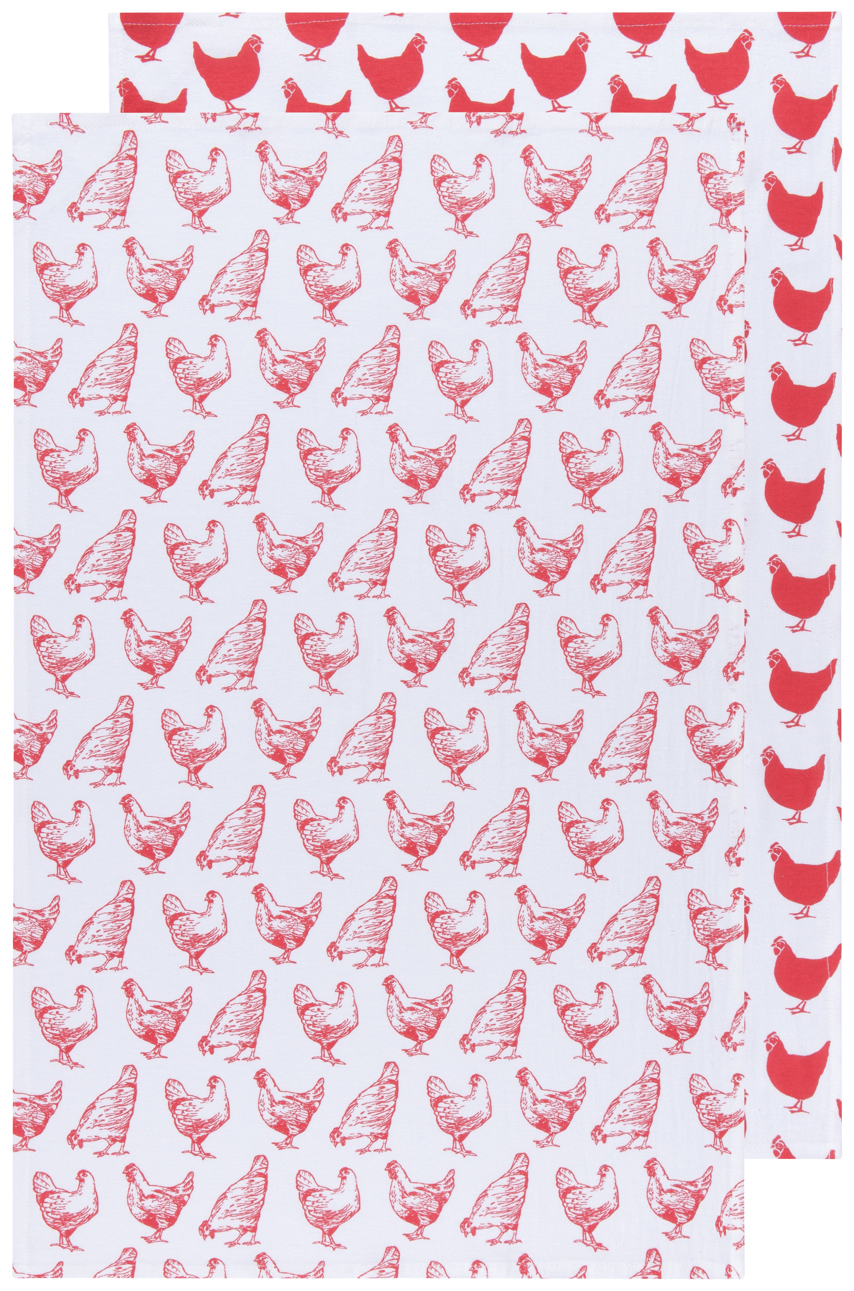 Roosters Floursack Dish Towels Set of 2 | Now Designs Danica - Oscar & Libby's