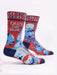 Blue Q | Men's Crew Socks | Crazy Cat Dude Blue Q - Oscar & Libby's