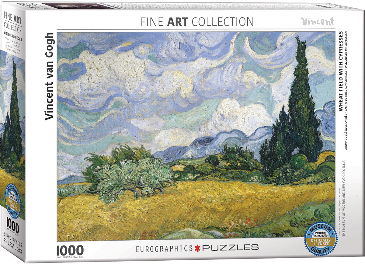 Eurographics | Wheat Field with Cypresses 1000 piece puzzle Eurographics - Oscar & Libby's