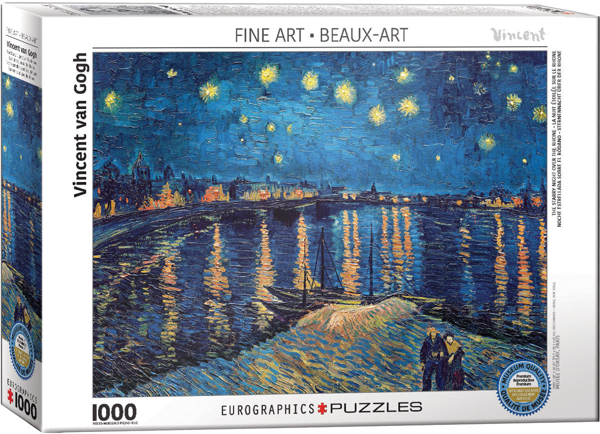 Eurographics | The Starry Night Over The Rhone by Vincent van Gogh 1000 piece puzzle Eurographics - Oscar & Libby's