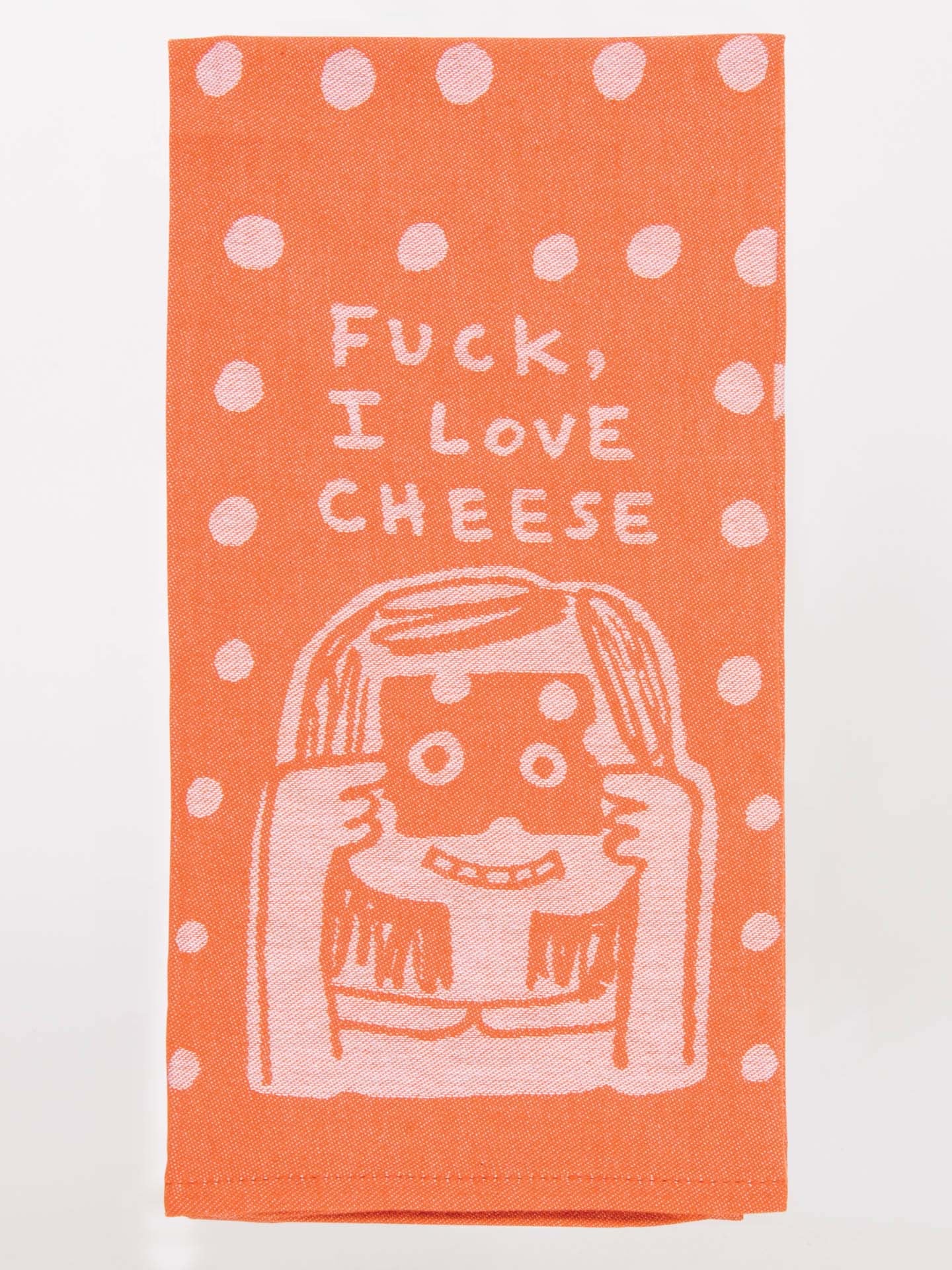 Fuck I Love Cheese Dish Towel | Blue Q Blue Q - Oscar & Libby's