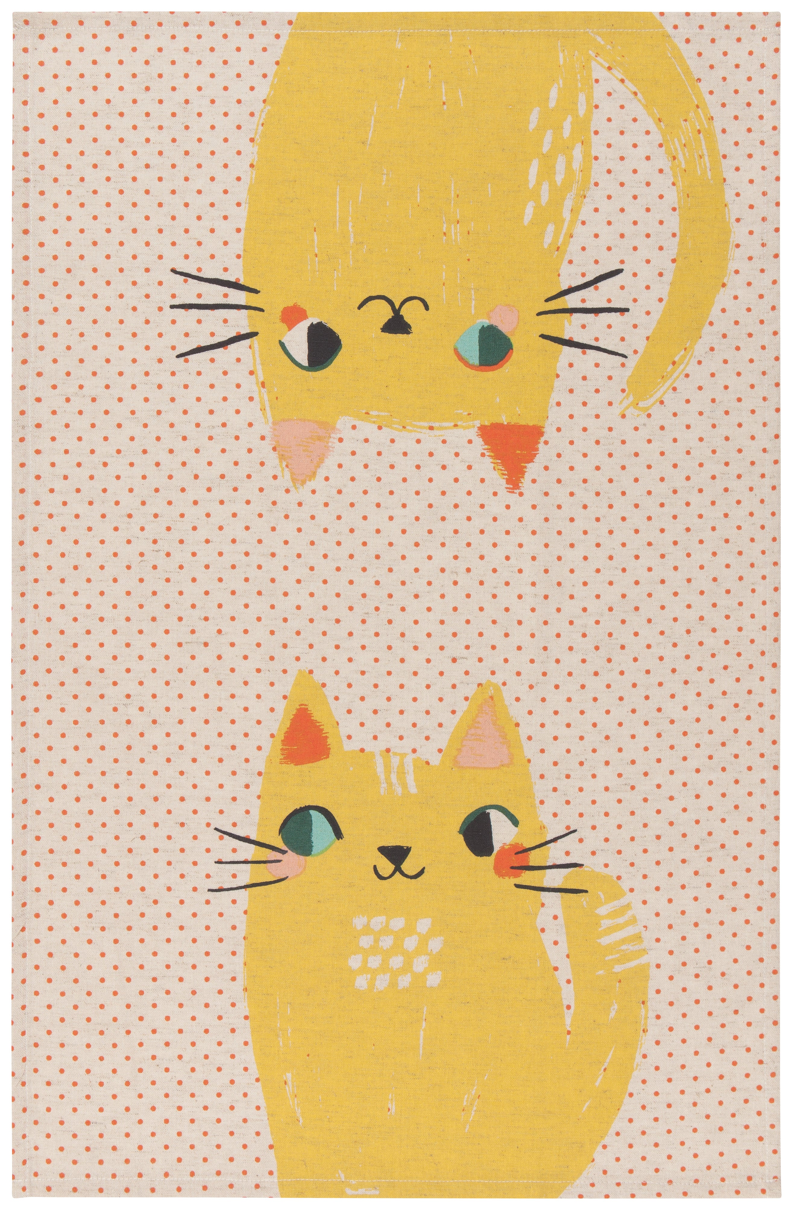 Meow Meow Dish Towels Set of 2 | Now Design Danica - Oscar & Libby's