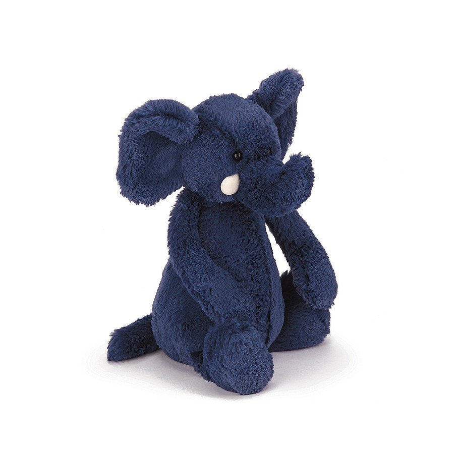 Bashful Blue Elephant Medium Jellycat - Oscar & Libby's