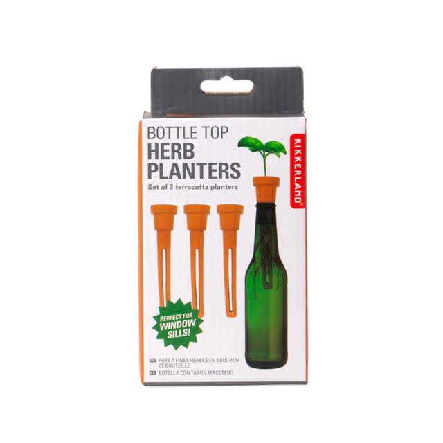 Bottle Top Herb Planter Kikkerland - Oscar & Libby's