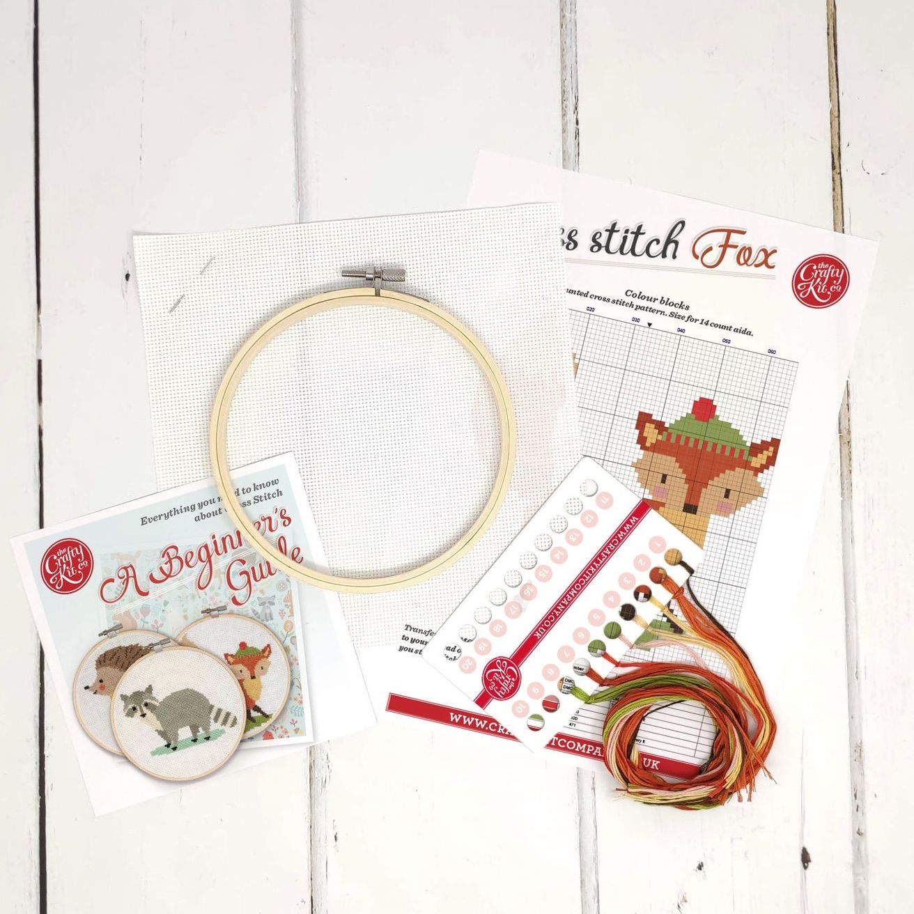 Fox Cross Stitch Kit The Crafty Kit Co. - Oscar & Libby's