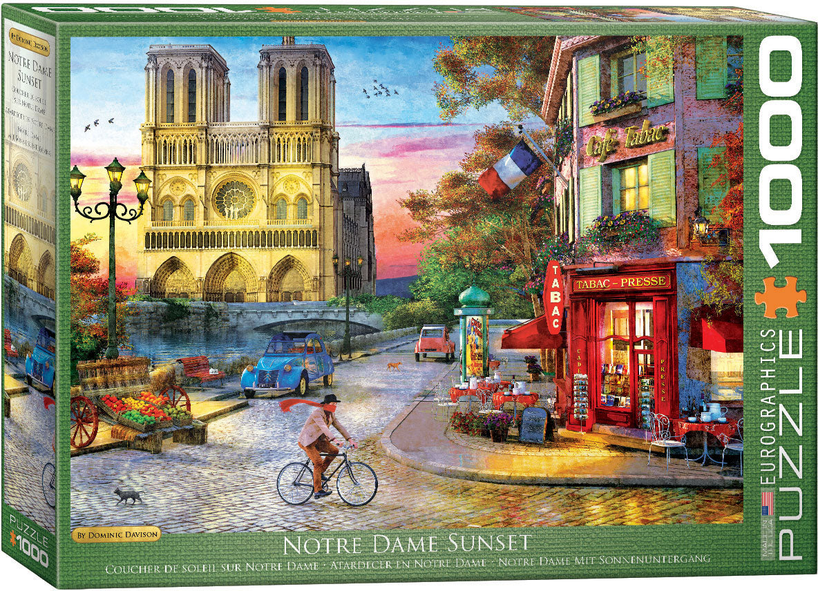 Eurographics | Notre Dame Sunset 1000 piece puzzle Eurographics - Oscar & Libby's