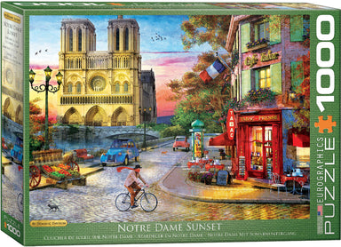 Eurographics | Notre Dame Sunset 1000 piece puzzle Eurographics - Oscar & Libby's