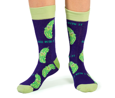 Uptown Sox | Men's Crew | Dill With It Uptown Sox - Oscar & Libby's