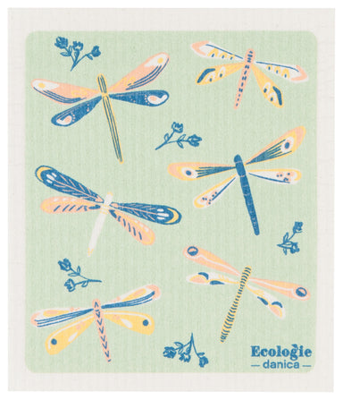 Dragonflies Swedish Sponge Cloth | Danica - Oscar & Libby's