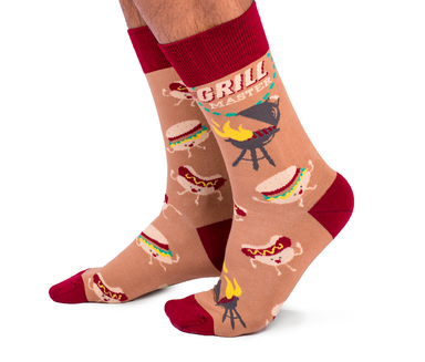 Uptown Sox | Men's Crew | Grill Master Uptown Sox - Oscar & Libby's