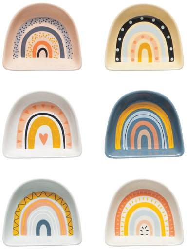 Rainbow Pinch Bowls - Set of Six - Oscar & Libby's