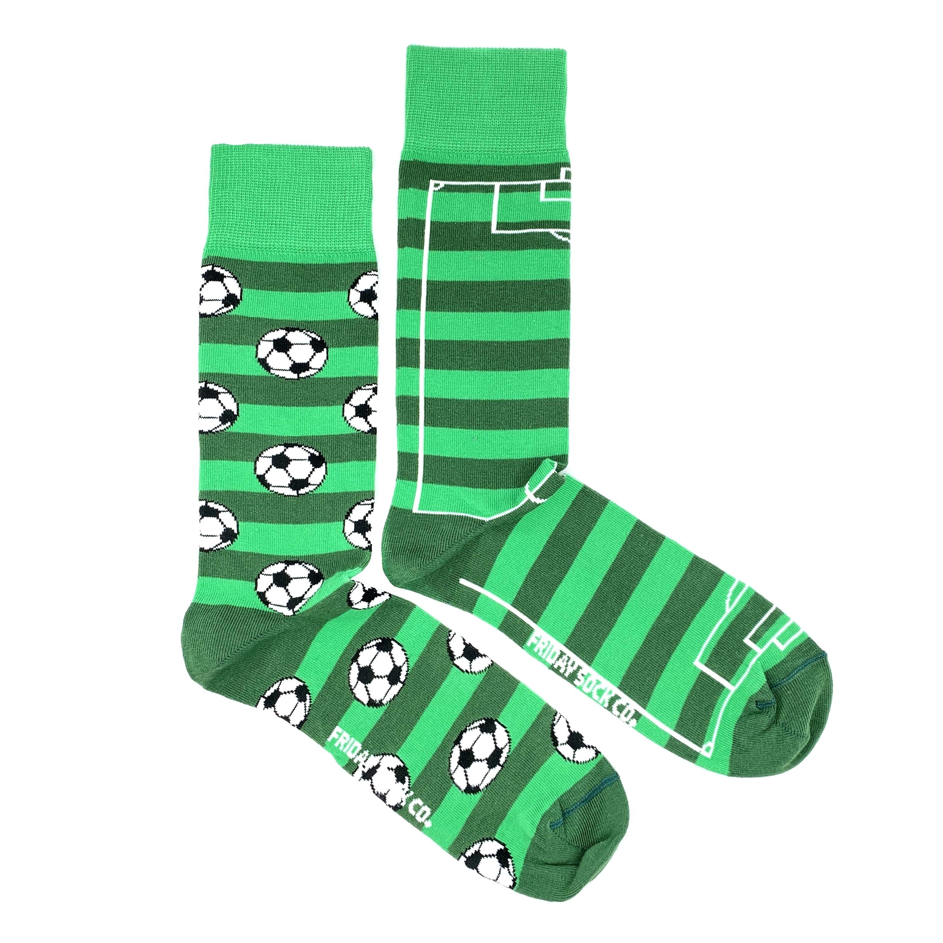 Friday Sock Co. |  Men's Socks | Soccer Ball & Pitch Friday Sock Co. - Oscar & Libby's