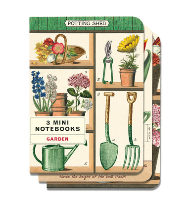 Garden 3 Pack Mini Notebooks | Cavallini - Oscar & Libby's