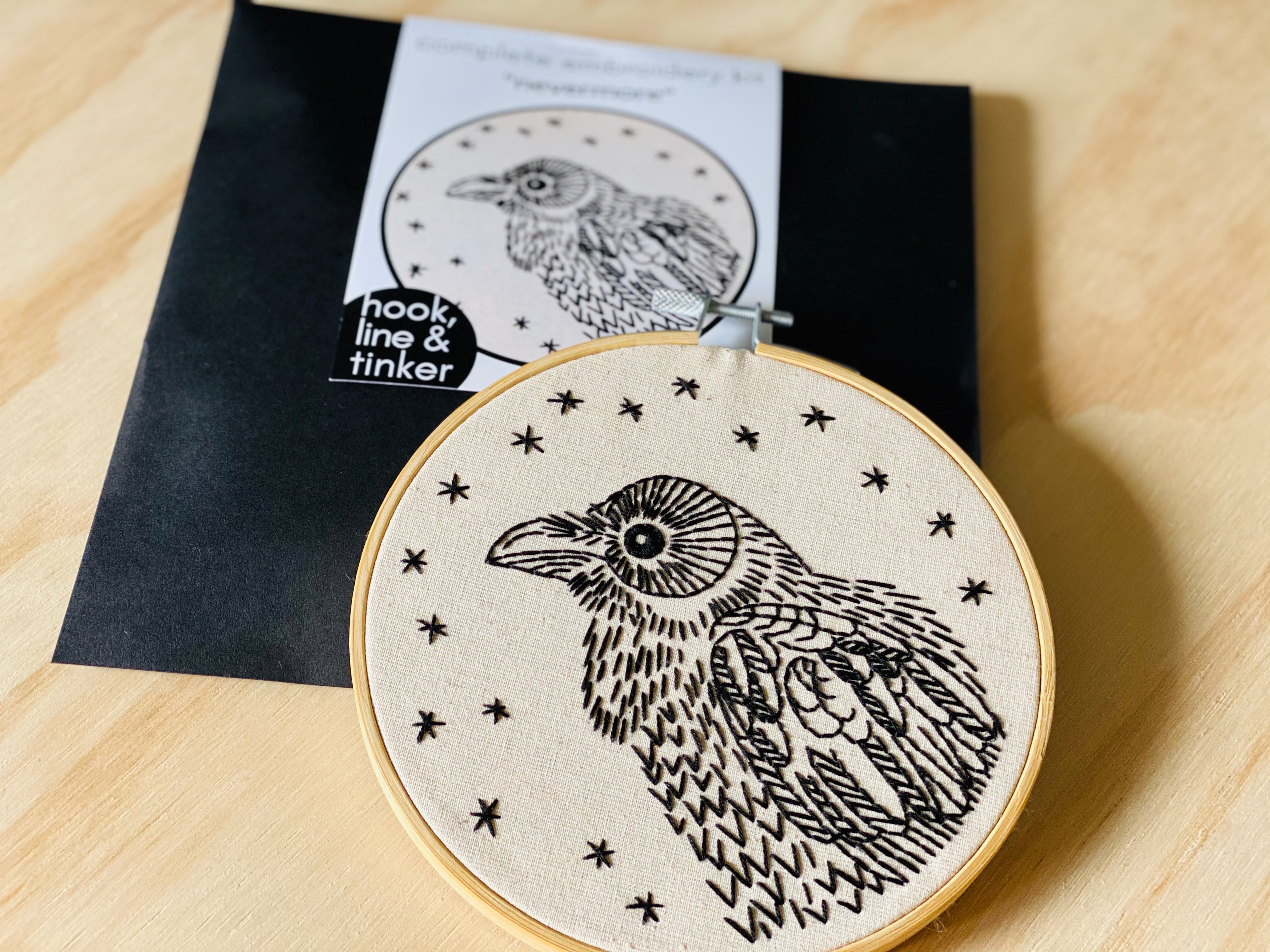 Embroidery Kit | Nevermore Hook, Line & Tinker - Oscar & Libby's