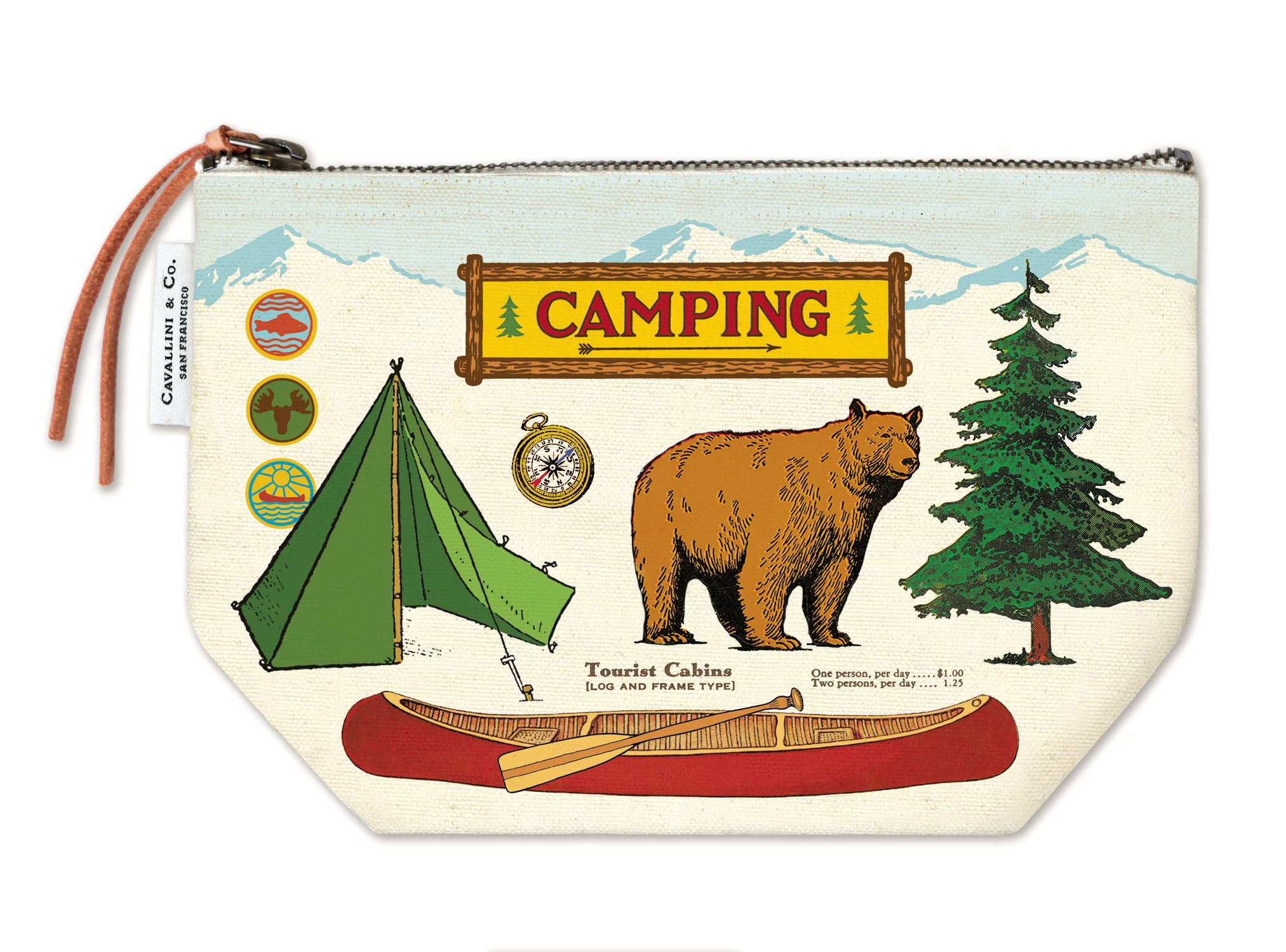 Camping Cavallini Pouch Cavallini & Co - Oscar & Libby's