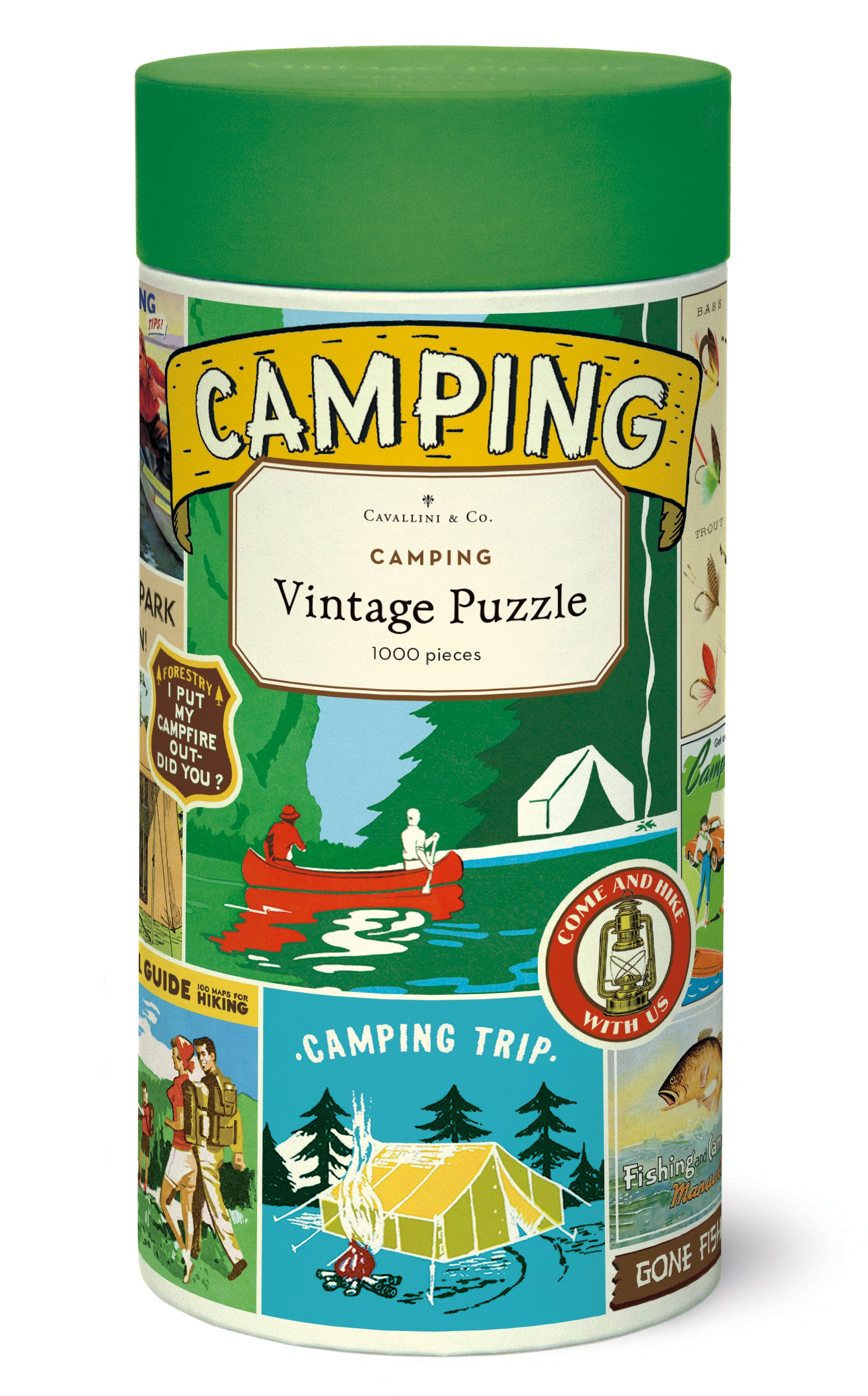 Cavallini & Co | Camping 1000 piece puzzle Cavallini & Co - Oscar & Libby's