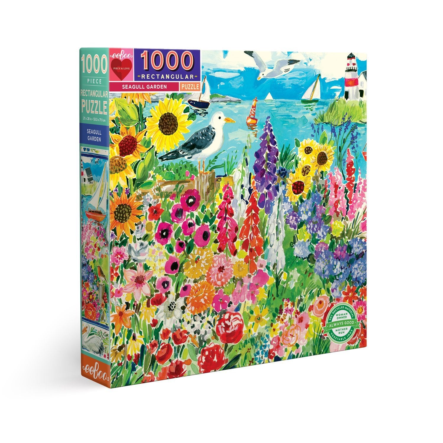 Eeboo | Seagull Garden 1000 piece puzzle Eeboo - Oscar & Libby's