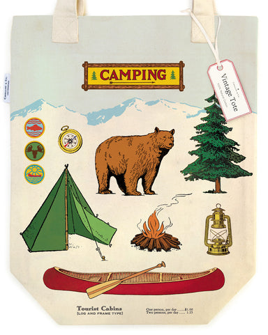 Camping Tote Bag | Cavallini Cavallini & Co - Oscar & Libby's