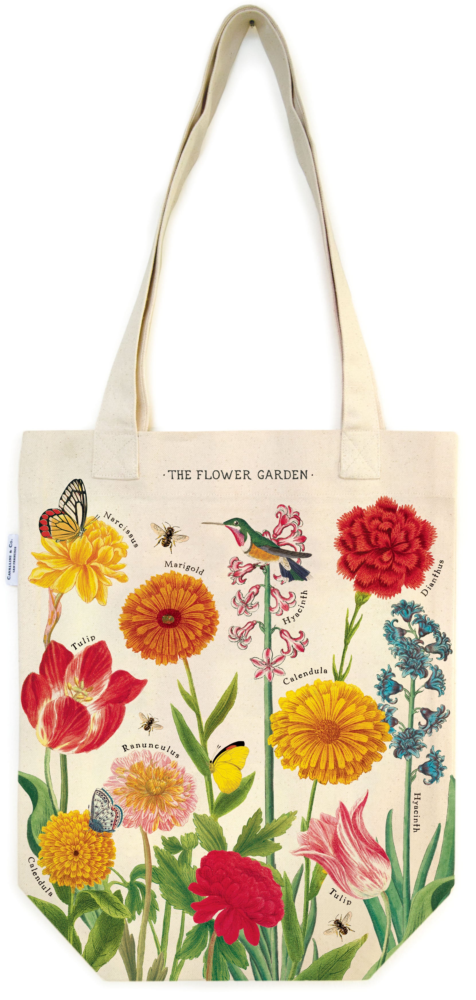 Flower Garden Tote Bag | Cavallini Cavallini & Co - Oscar & Libby's