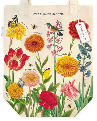 Flower Garden Tote Bag | Cavallini Cavallini & Co - Oscar & Libby's