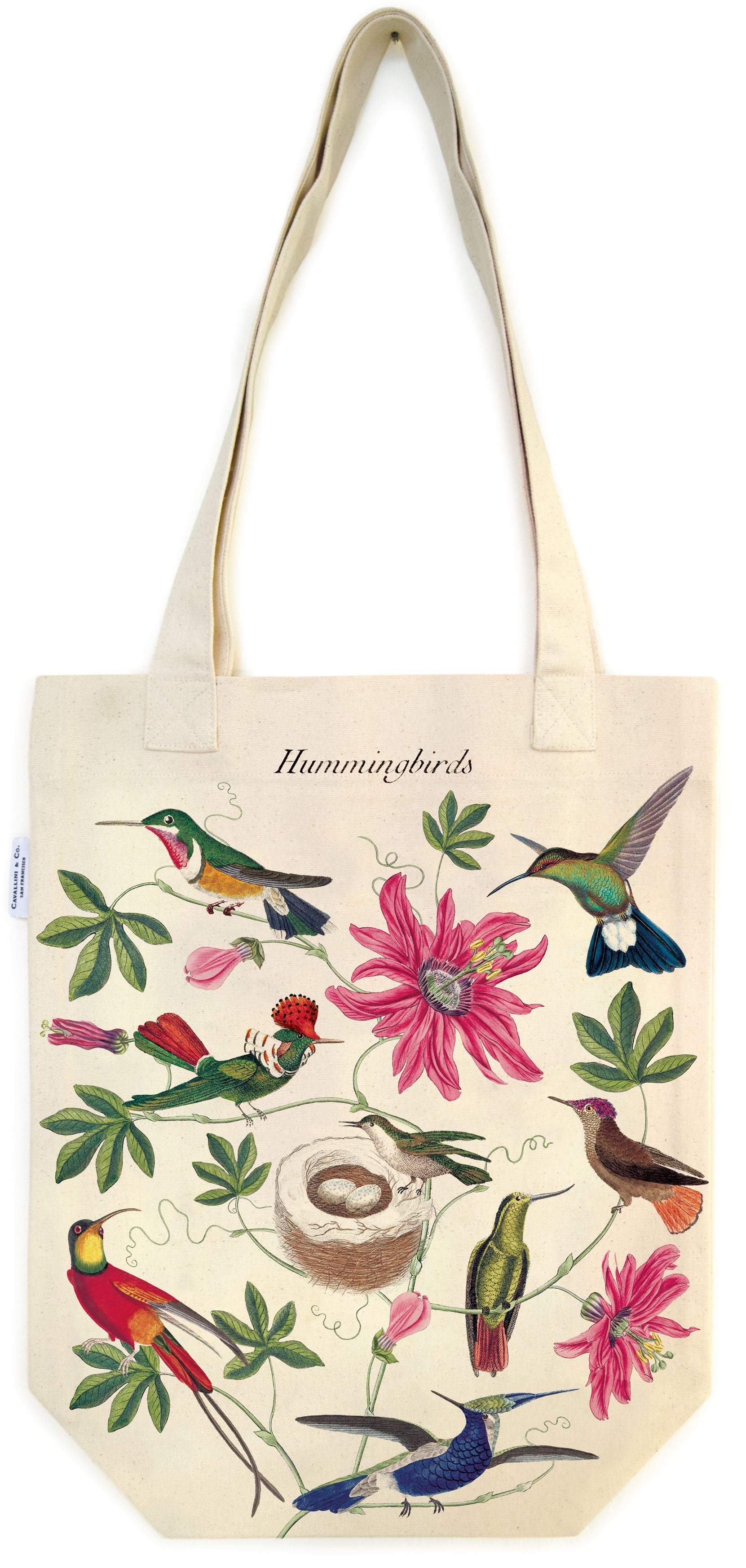 Hummingbirds Tote Bag | Cavallini - Oscar & Libby's