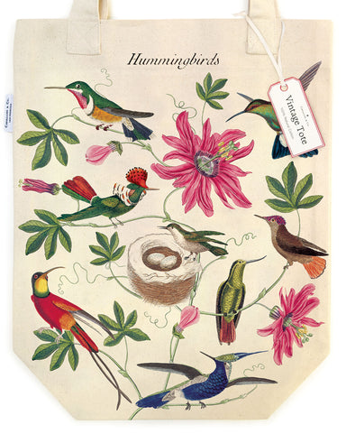 Hummingbirds Tote Bag | Cavallini - Oscar & Libby's
