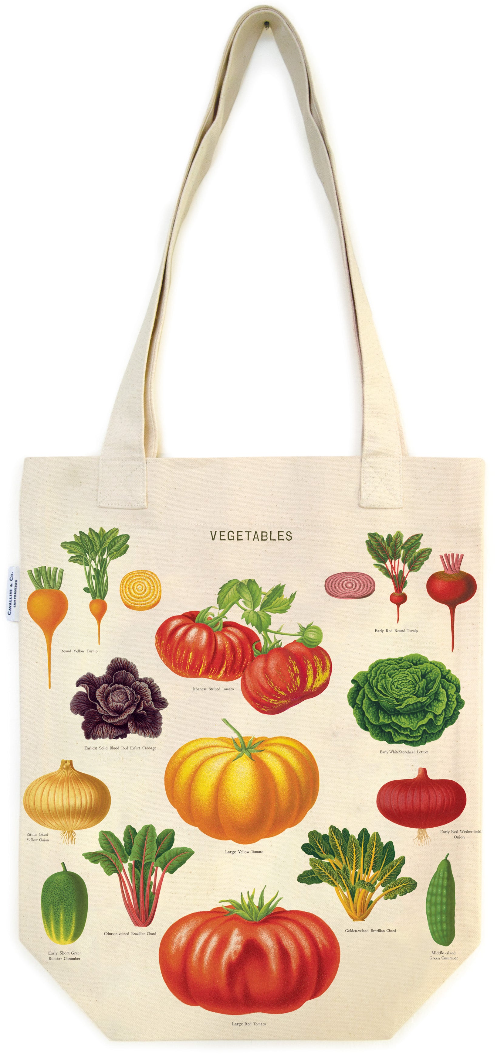 Vegetable Tote Bag | Cavallini Cavallini & Co - Oscar & Libby's