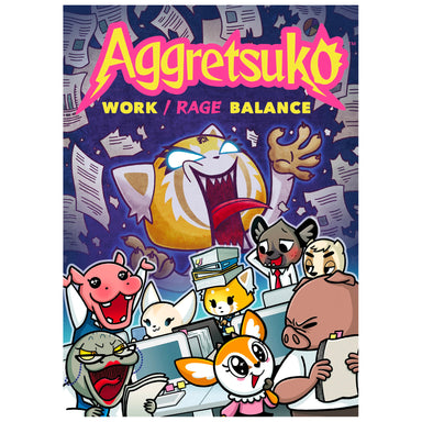 Aggretsuko Work / Rage Balance Card Game Exploding Kittens - Oscar & Libby's