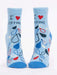 Blue Q | Women's Ankle Socks | I Heart Crying Blue Q - Oscar & Libby's