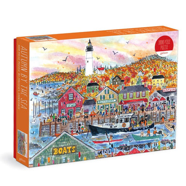 Galison | Autumn by the Sea 1000 piece puzzle - Oscar & Libby's