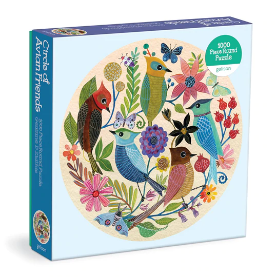 Galison | Circle of Avian Friends 1000 piece puzzle - Oscar & Libby's