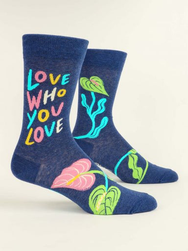 Blue Q | Men's Crew Socks | Love Who You Love Blue Q - Oscar & Libby's