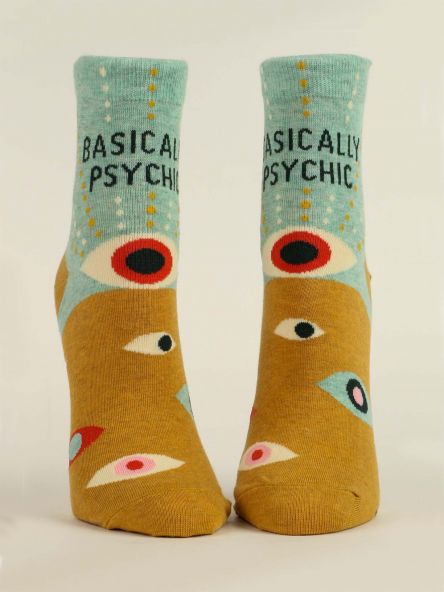 Blue Q | Women's Ankle Socks | Basically Psychic Blue Q - Oscar & Libby's