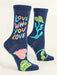 Blue Q | Women's Crew Socks | Love Who You Love Blue Q - Oscar & Libby's