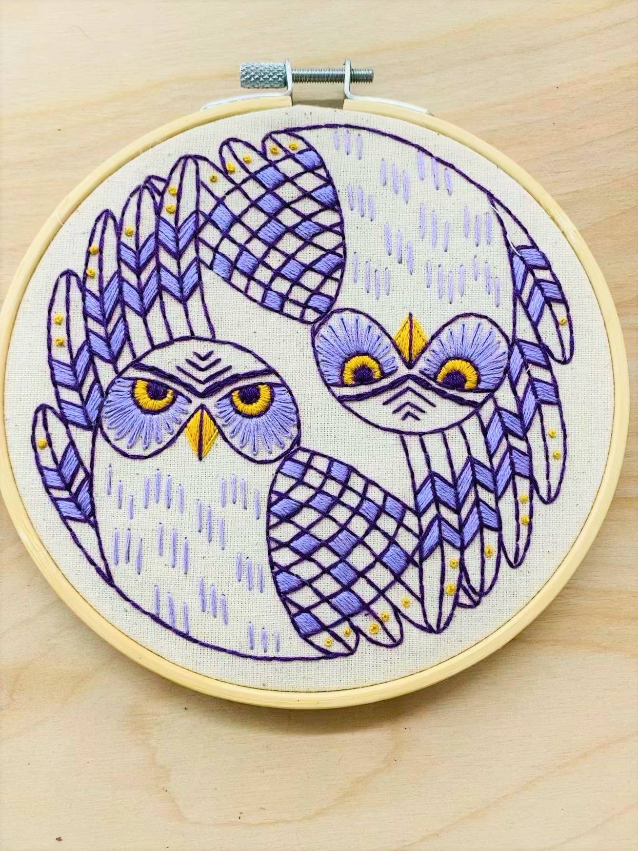 Embroidery Kit | Burrowing Owls Hook, Line & Tinker - Oscar & Libby's