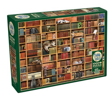 Cobble Hill | The Cat Library 1000 piece puzzle Cobble Hill - Oscar & Libby's