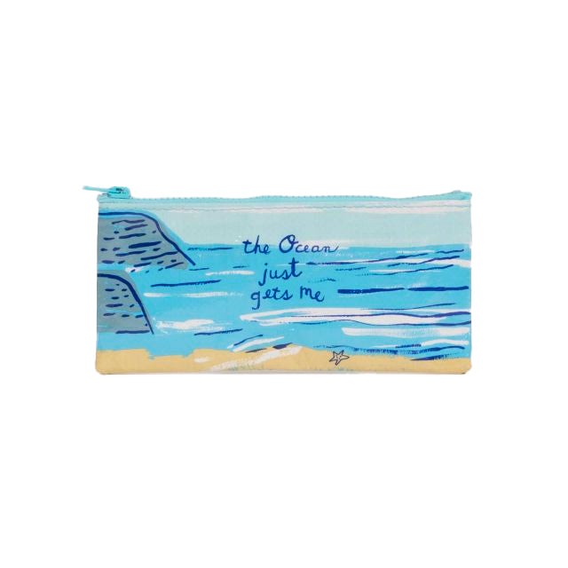 Blue Q | Pencil Case | The Ocean Just Gets Me Blue Q - Oscar & Libby's