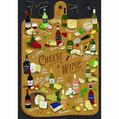 Ridley's | Cheese & Wine 500 Piece Puzzle Gama Go - Oscar & Libby's